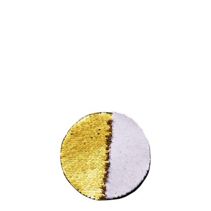 Picture of ROUND ADHESIVE sequin (GOLD) D.10cm