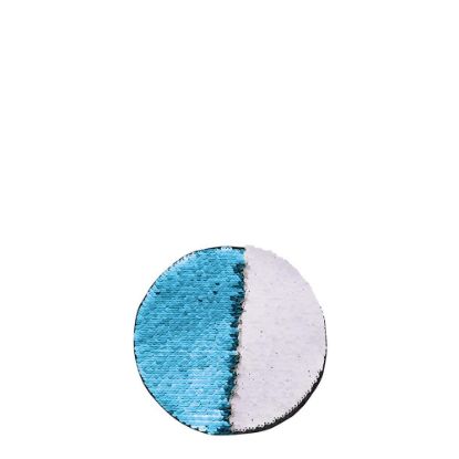 Picture of ROUND ADHESIVE sequin (BLUE LIGHT) D.10cm