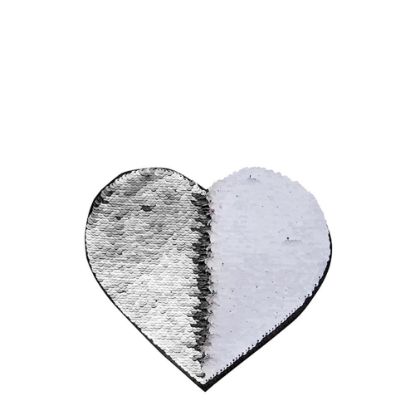 Picture of HEART ADHESIVE sequin (SILVER)19x22cm