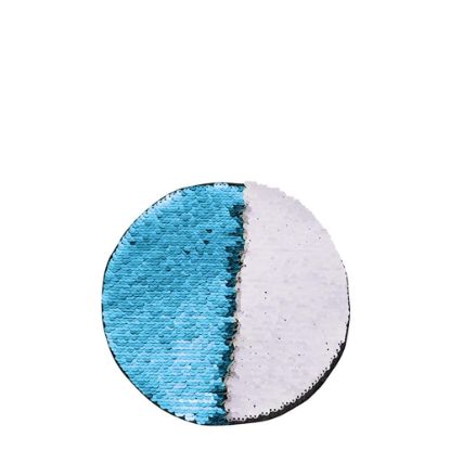 Picture of ROUND ADHESIVE sequin (BLUE light) D.19cm