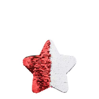Picture of STAR ADHESIVE sequin (RED) 18x18cm