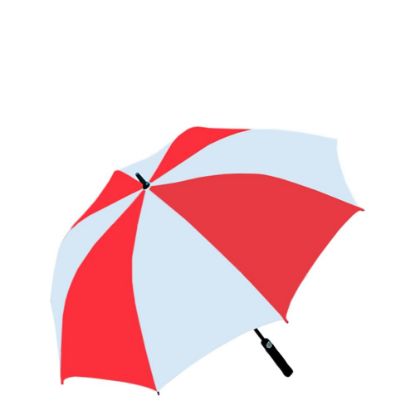 Picture of UMBRELLA - WHITE/RED (100% Polyester) 30"