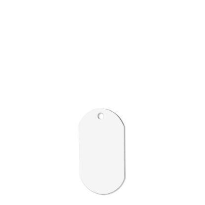 Picture of ID TAG - (ALUMINUM) WHITE GLOSS 1-sided