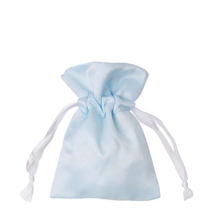 Picture of DRAWSTRING BAG satin blue light 35x38cm