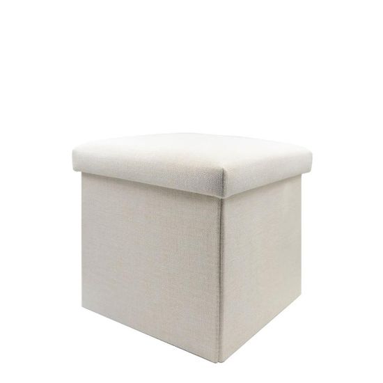 Picture of Foldable Storage Stool (Linen) 30x30x30cm