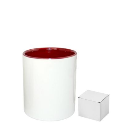 Picture of PENCIL HOLDER - CERAMIC/11oz-MAROON    (+box)