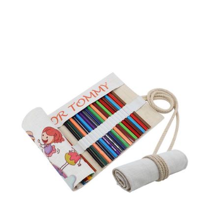 Picture of PENCIL ROLL BAG Linen (19x42cm)