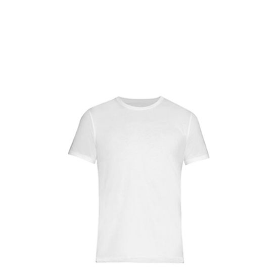 Picture of Polyester T-Shirt (UNISEX Small) WHITE 145gr Cotton Feeling