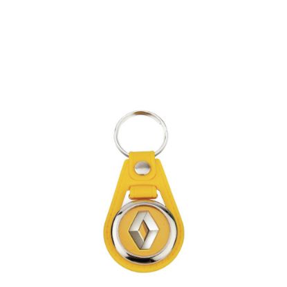 Picture of KEYRING LEATHER (YELLOW) D.25mm (pack 100)