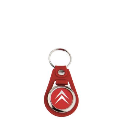 Picture of KEYRING LEATHER (RED) D.25mm (pack 10)