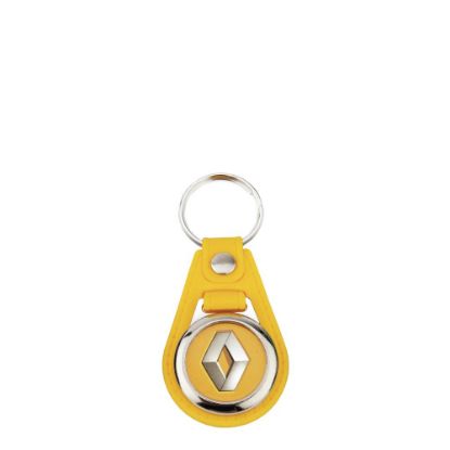 Picture of KEYRING LEATHER (YELLOW) D.25mm (pack 10)
