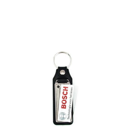 Picture of KEYRING LEATHER (BLACK) 18x50mm (pack 10)