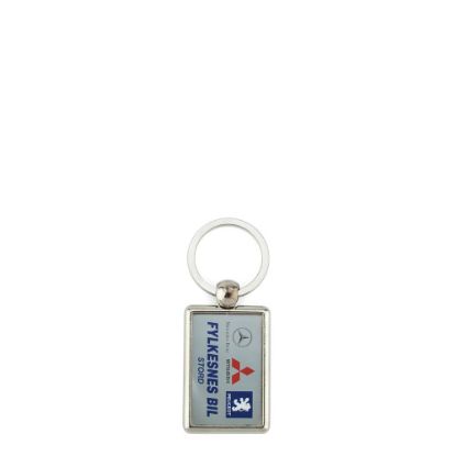 Picture of KEYRING METAL 2sided - 25x40mm (pack 100)