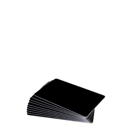 Εικόνα της PVC Cards (BLACK Gloss) Plain 85x55mm - 100 cards