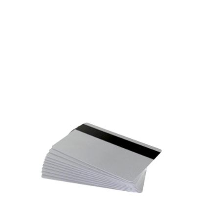 Εικόνα της PVC CARDS SILVER (MAGNETIC STRIP) 100 cards