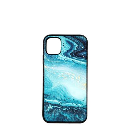 Picture of APPLE case (iPHONE 11) TPU BLACK with TEMPERED GLASS