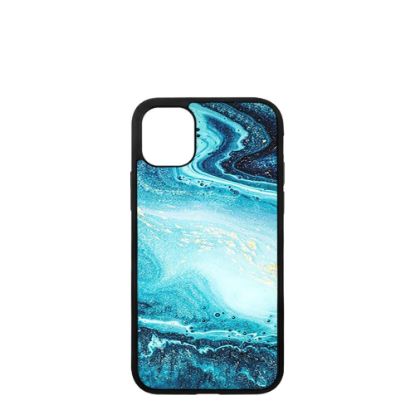 Picture of APPLE case (iPHONE 11 Pro) TPU BLACK with TEMPERED GLASS