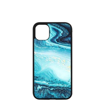 Picture of APPLE case (iPHONE 11 Pro Max) TPU BLACK with TEMPERED GLASS