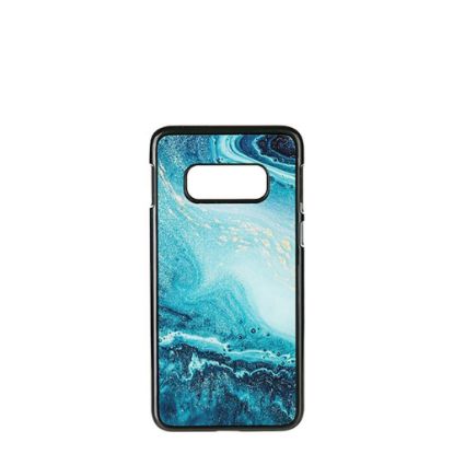 Picture of GALAXY case (S10e) TPU BLACK with TEMPERED GLASS
