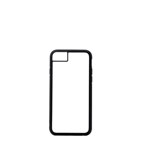 Picture of APPLE case (iPHONE 6, 6S, 7, 8, SE-2020) TPU BLACK with Alum. Insert 