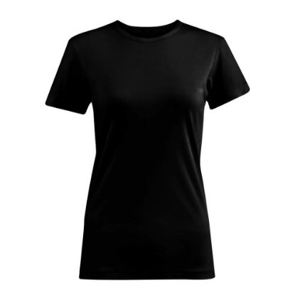 Picture of Cotton T-Shirt (WOMEN 2XLarge) BLACK 150gr