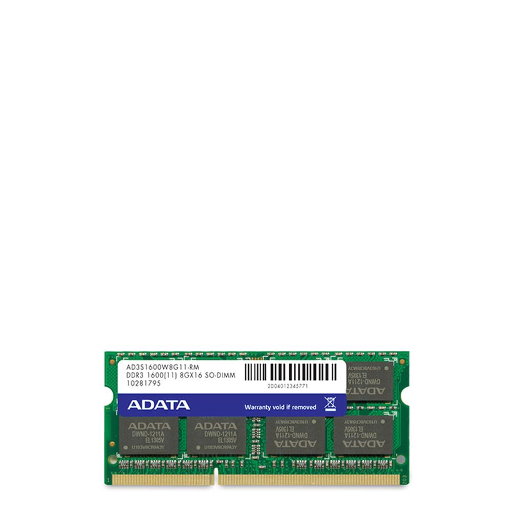 DRAM ADATA SO DIMM 1600 DDR3 2GB mac CHN Paper