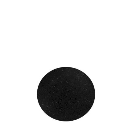 Picture of Adhesive Flannelette (Black) for Coasters - Round 9.3cm