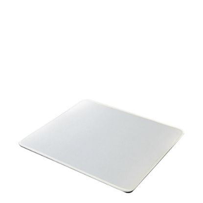 Εικόνα της Mouse-Pad RECTANGLE (23.5x19.7cm) rubber 3mm - WHITE sewn-edge