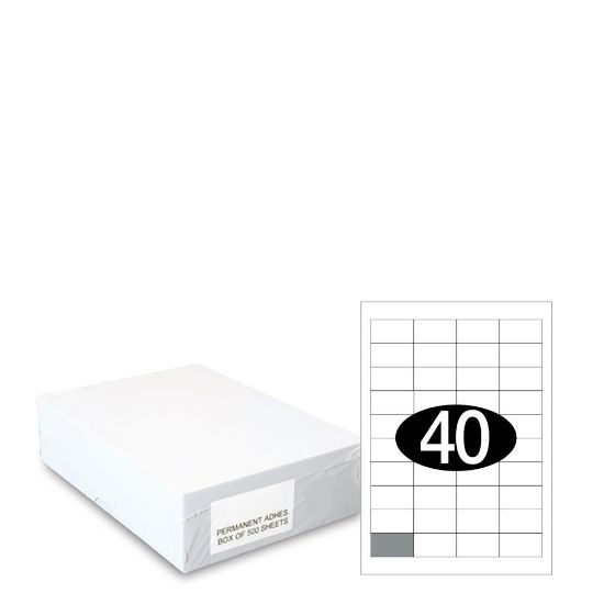 Picture of Smart Labels (48.5x25.4) 40 labels White/500sh