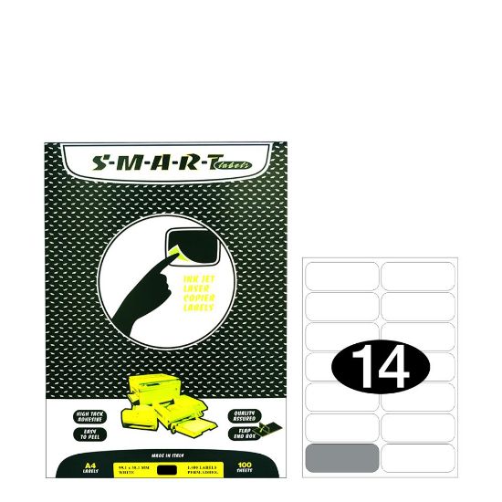 Picture of Smart Labels (99.1x38.1) 14 labels White/100sh