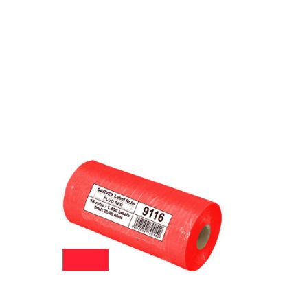 Picture of PITNEY ROLL 10x19mm (1 Line) RED Fluo permanent