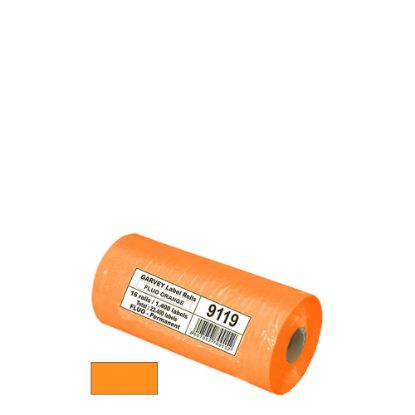 Picture of PITNEY ROLL 10x19mm (1 Line) ORANGE Fluo permanent