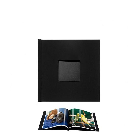 Picture of Pinchbook 20.3x20.3cm Window (Black Cloth) Landscape