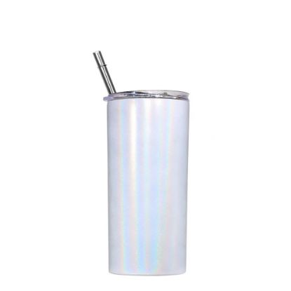 Picture of Skinny Tumbler 16oz WHITE Sparkling