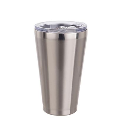 Picture of Tumbler 15oz - SILVER with lip & Clear Cup