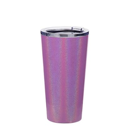 Picture of Tumbler 16oz - PURPLE SPARKLING with Clear Cup