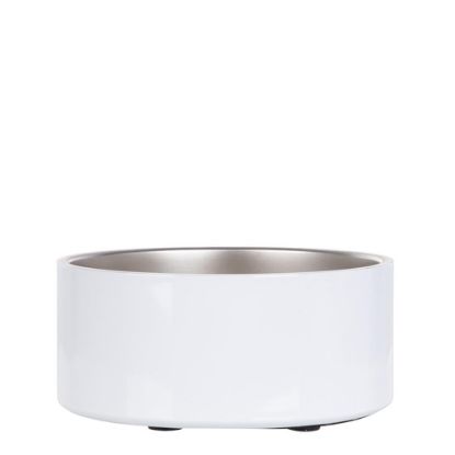 Picture of Pet Bowl 64oz WHITE (Diam.20x8.9cm) Stainless Steel