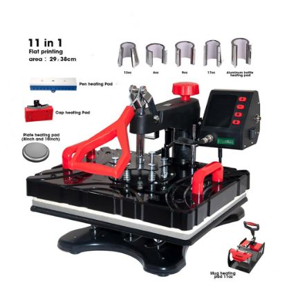 Picture of Flat Heat Press 29x38cm (Swing manual) Multifunction 11 in 1