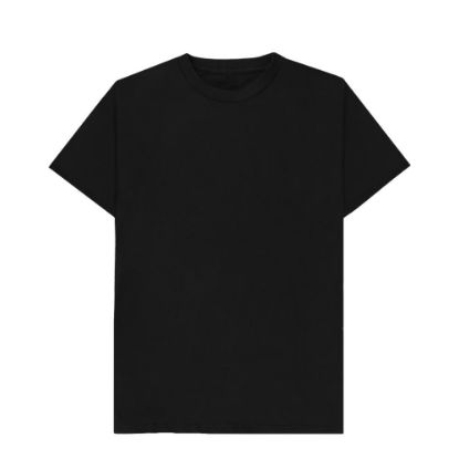 Picture of Cotton T-Shirt (UNISEX Medium) BLACK 150gr