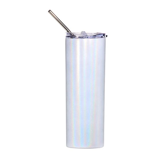 Picture of Skinny Tumbler 20oz WHITE Sparkling