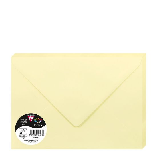 Picture of Pollen Envelopes 162x229mm (120gr) CANARY