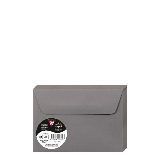 Picture of Pollen Envelopes 114x162mm (120gr) GREY DARK