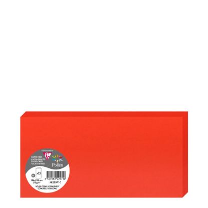 Picture of Pollen Cards 106x213mm (210gr) RED CORAL