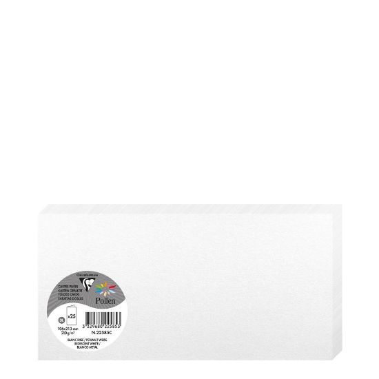 Picture of Pollen Cards 106x213mm (210gr) WHITE metallic