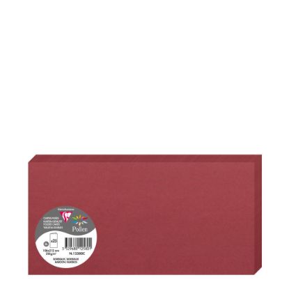 Picture of Pollen Cards 106x213mm (210gr) MAROON