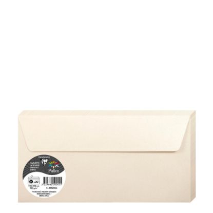 Picture of Pollen Envelopes 110x220mm (120gr) CREAM metallic