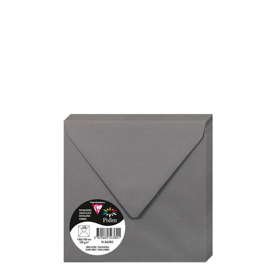 Picture of Pollen Envelopes 140x140mm (120gr) GREY DARK