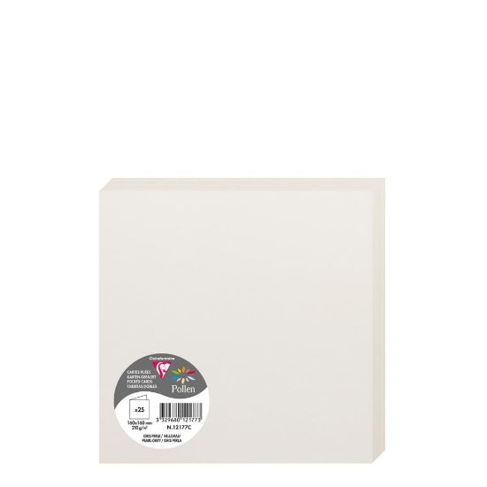 Picture of Pollen Cards 160x160mm (210gr) PEARL GREY