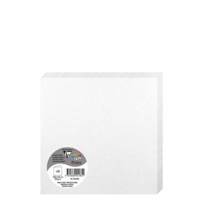 Picture of Pollen Cards 160x160mm (210gr) WHITE metallic