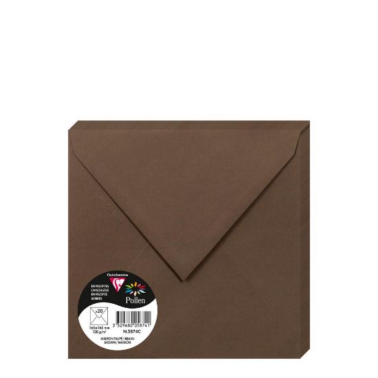 Picture of Pollen Envelopes 165x165mm (120gr) BROWN